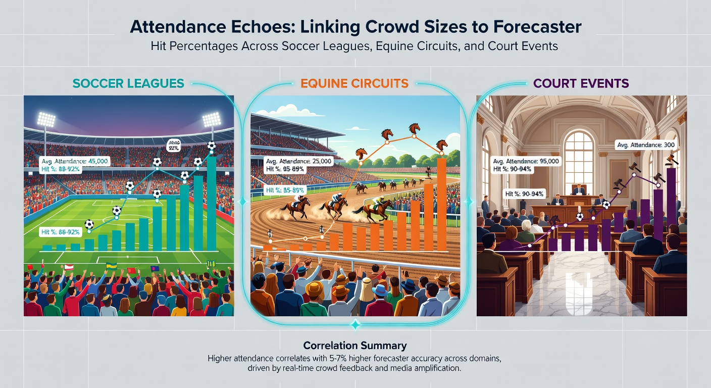 Crowd sizes at soccer matches and their correlation to forecaster accuracy rates