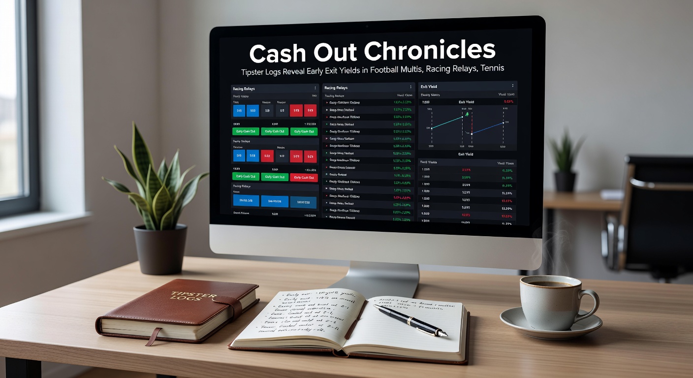 Horse racing relay multi-bet log with cash-out yield graph spiking after second-leg winner