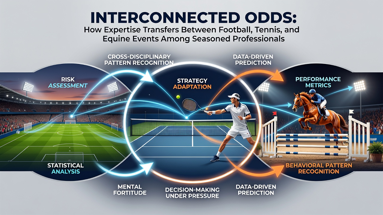 Detailed statistical charts comparing performance indicators across football, tennis, and equine competitions