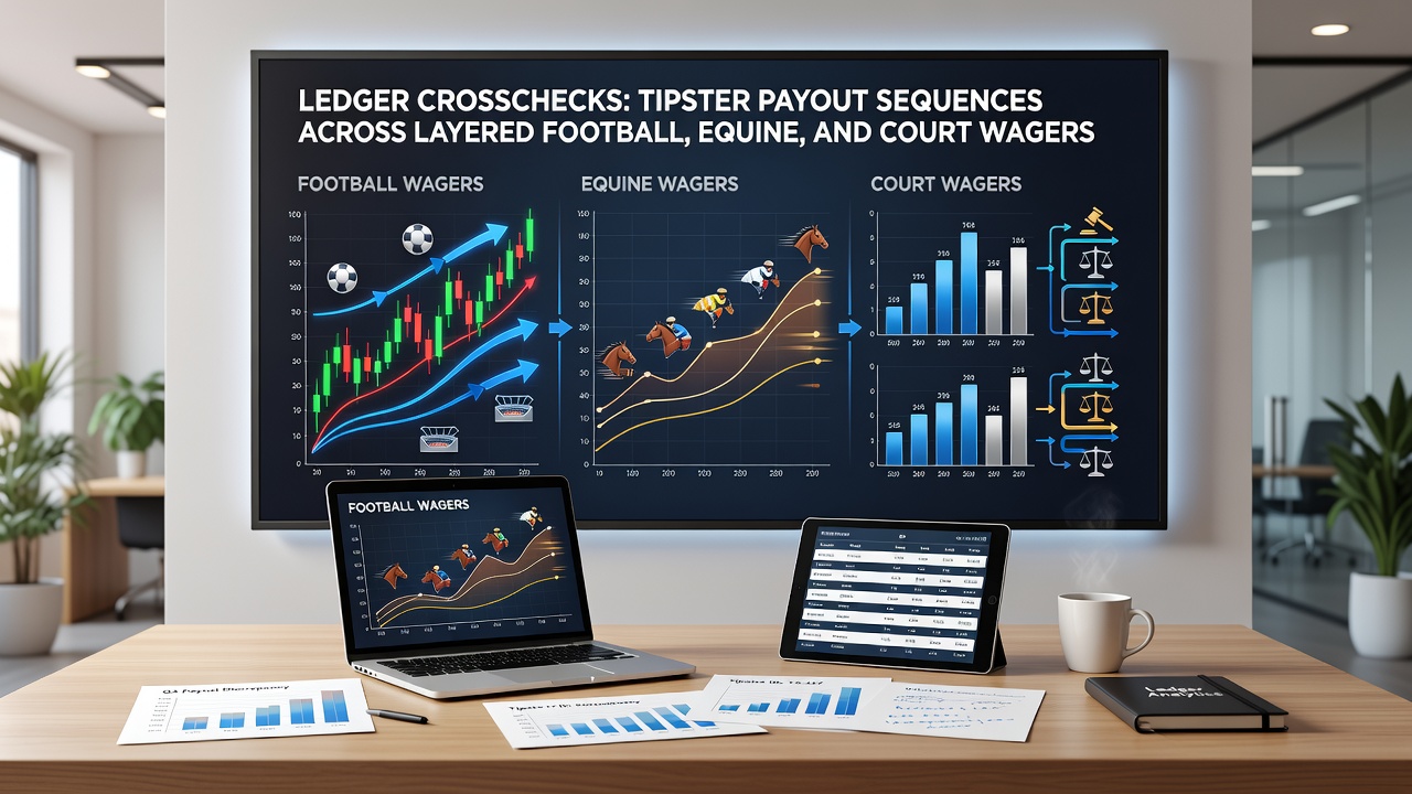 Detailed payout timeline charts for multi-sport tipster accumulators across football, racing, and tennis