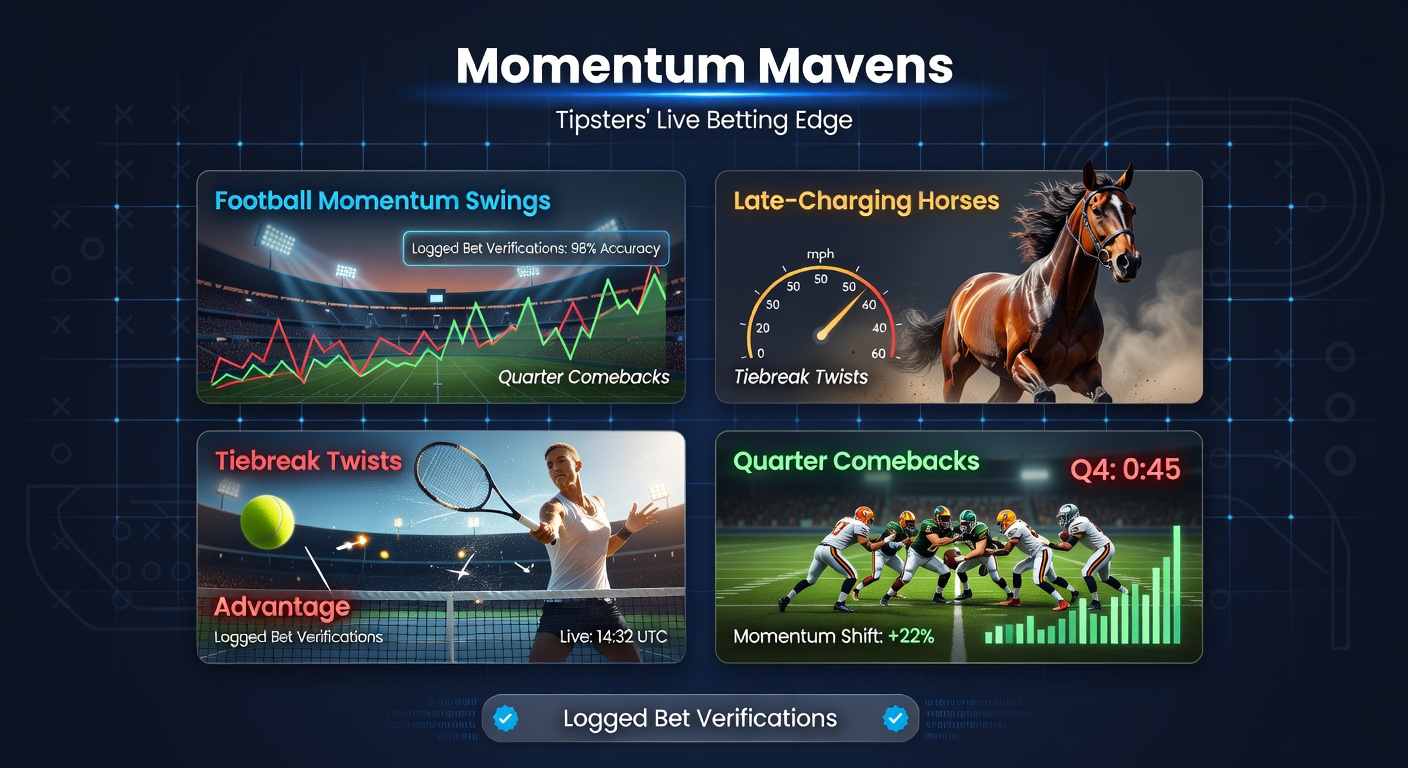 Graph showing live betting win rates for tipsters during momentum shifts in football and horse racing