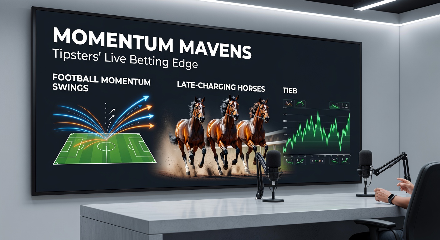 Close-up of a horse charging late in a race, with overlaid betting odds shifting in real-time