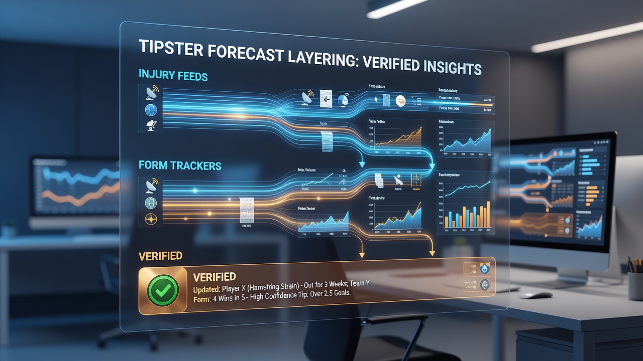 Chart illustrating verified outcome clusters in layered tipster forecasts for multiple sports