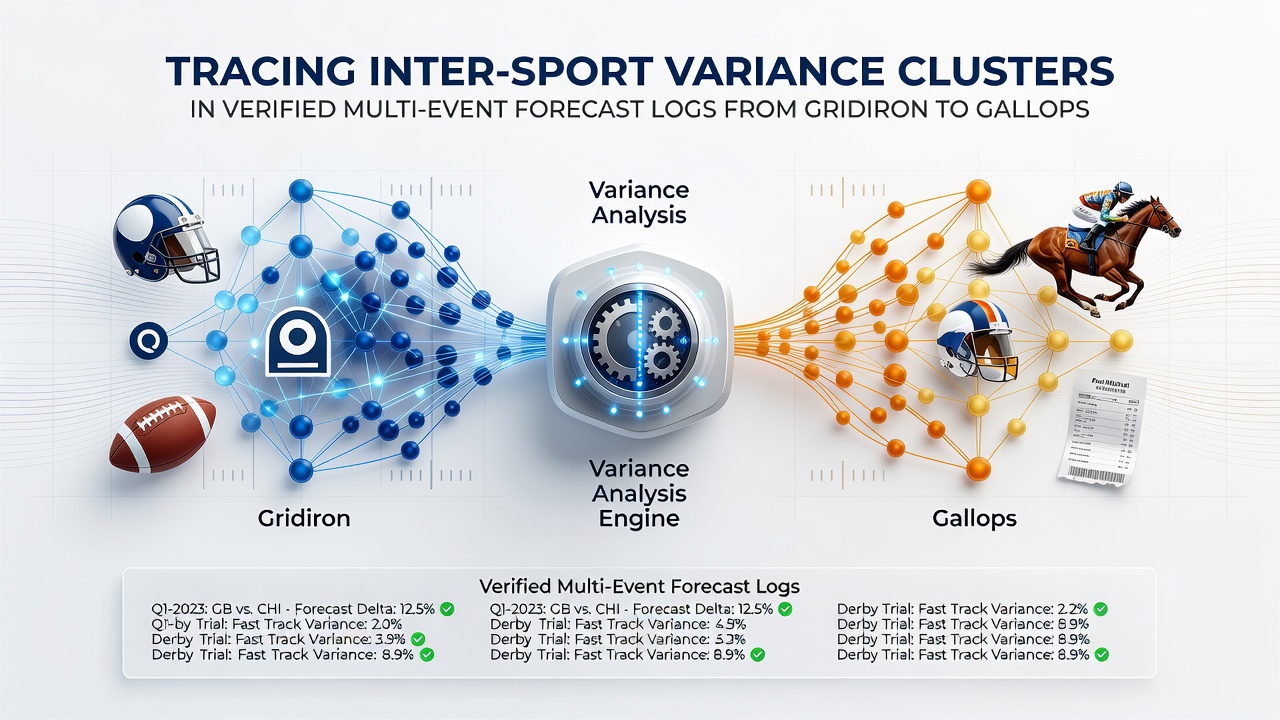 Detailed breakdown of inter-sport variance metrics in multi-event forecast verification